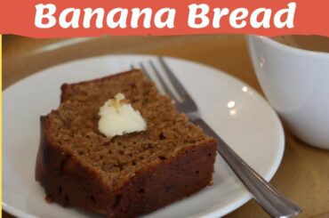 Healthy Banana Bread recipe | The perfect recipe for Whole Wheat Flour Banana Bread, with Jaggery!!!