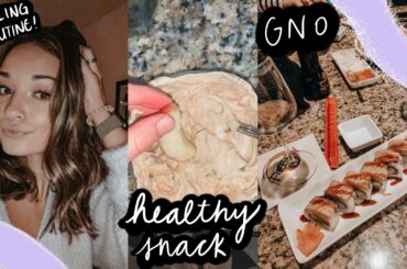 VLOGMAS DAY 20! my fav healthy snack, how I curl my hair for loose waves, + more!
