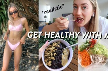 REALISTIC GET HEALTHY WITH ME! What I eat in a day + grocery haul vlog!