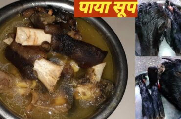 Paya Soup recipe| Mutton Paya Soup Recipe-मटन पाया का स्वादिष्ट शोरबा| Healthy Goat Leg Soup