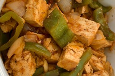 Tofu chilli/ टोफ़ू चिली fat loss diet