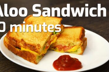 Aloo Sandwich Recipe | Indian Potato Bread Snack | Easy Veg Toast Recipe For Kids | AnmolsKitchen