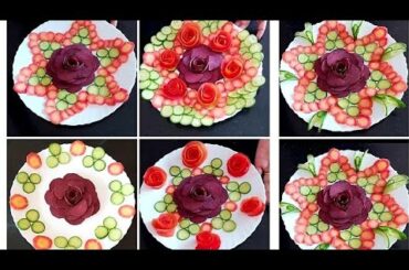 5 easy & Lovely salad decoration ideas for Dinner/Lunch