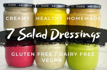 7 Creamy Homemade Salad Dressing Recipes (Dairy Free Gluten Free Vegan)