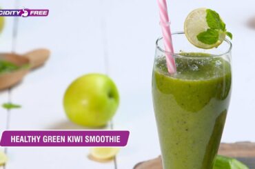Green Kiwi Smoothie | Healthy Greens Smoothie Recipe | Detox Smoothie Recipe | Acidity Free Recipes