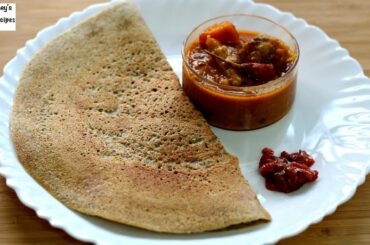 Bajra Dosa Recipe - Pearl Millet/Kambu Dosai - Healthy Indian Breakfast Recipes Diabetes Weight Loss