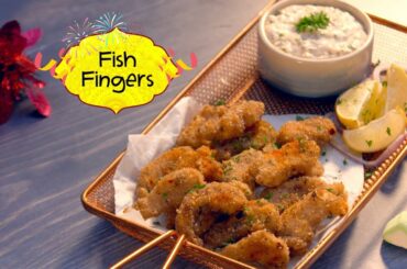 Crispy Fish Fingers | Healthy Party Appetizers | New Year Party Snack Recipes By Amrita Raichand