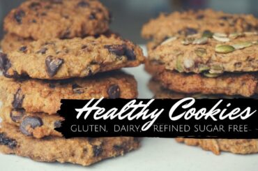 Healthy Gluten Free Cookies - Dairy Free, Vegan, Nut Free | Recipe - 4 Ways