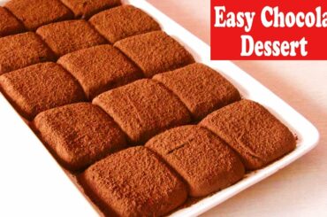 Easy & Best Condensed Milk Chocolate Truffles Recipe, No Fire, No Oven, No Eggs Dessert recipe