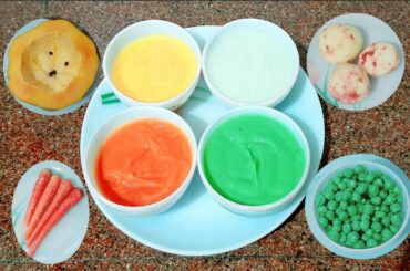 4 Foods for Baby || Healthy Baby Food ||Homemade Fruits & Veg Puree