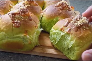 Super Fluffy Spinach & Cheese Buns ~ Homebake Yummy & Healthy Buns!