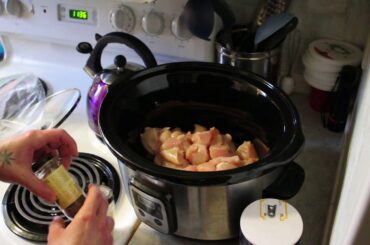 Eating Healthy ~ BBQ Chicken in Crock Pot Slow Cooker