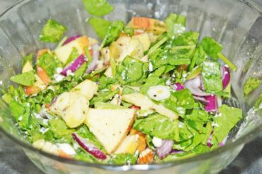 Fresh Spinach Salad Recipe | Healthy Spinach Salad | How to Make Spinach Salad