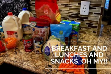 New Kids Breakfast, Snack and Lunch system // Weekly Grocery Haul // Planting Birches
