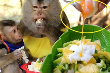 1 Egg With Fresh Vegetable Feed Noy And Johny, Johny And Noy Excited With Special Vegetable Salad