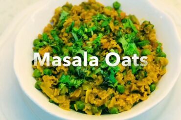 Masala oats  khichdi  recipe Hindi || weight loss oats recipe || oats Upama || indian style oats