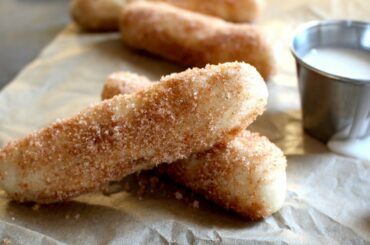 Fluffy Cinnamon Bread Sticks with Dipping Sauce