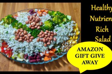 Healthy Nutrient Rich Salad ||Vegetable Salad Recipe|| Episode-45