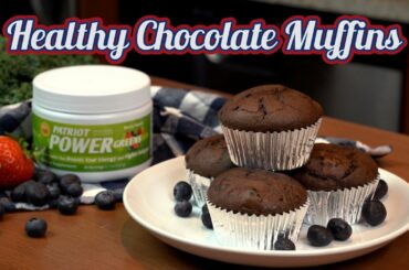 Healthy Chocolate Muffins | Patriot Power Greens Recipe