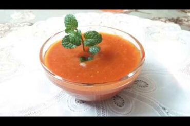 Tasty And Healthy Homemade Tomato Sauce/Ketchup/For Snacks And Kids/পারফেক্ট টমেটো সস