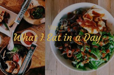 VLOG #1: What I Eat in a Day | Healthy Meals + Counting Macros [Cooking ASMR]