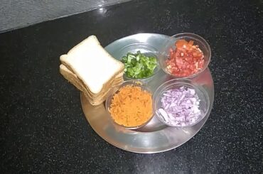 Mayonnaise bread sandwich recipe/Bread sandwich on tawa/