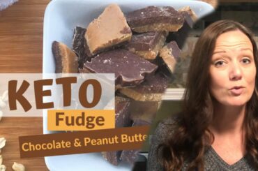 Super Yummy Keto Chocolate Peanut Butter Fudge (Recipe Tutorial)