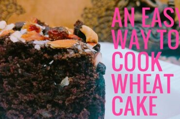 Eggless Whole Wheat Chocolate Cake | Healthy Cake  | Microwave Chocolate Atta Cake | Wheat Cake