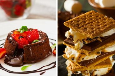 15 Chocolate Desserts That Will Ruin Your New Year's Resolution!! How to Make Chocolate Lava Cake!