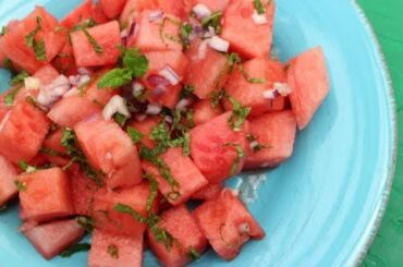 Watermelon & Mint Salad Christmas Salad Recipe
