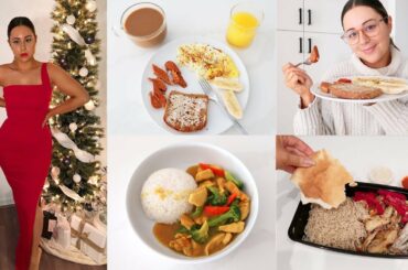 WHAT I EAT IN A DAY TO LOSE WEIGHT! - Curry Chicken & Take Out Food!