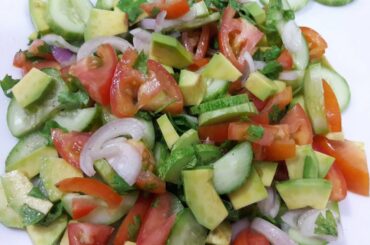 Salad | Cucumber Tomato Avocado Salad | Healthy Salad Recipes For Weight Loss | Easy Salad Recipes