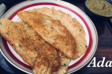 Vegetable Adai|| no fermentation dosa|| Sunday Healthy Indian breakfast recipe ||