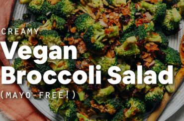 Creamy Vegan Broccoli Salad (Mayo-Free!) | Minimalist Baker Recipes