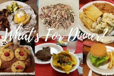 WHAT'S FOR DINNER? | BUDGET FRIENDLY MEAL IDEAS | Crystal Evans