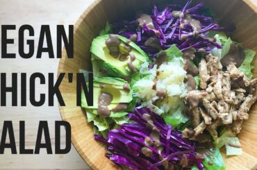 SWEET "CHICKEN" AVOCADO SALAD | Healthy Vegan Lunch Idea