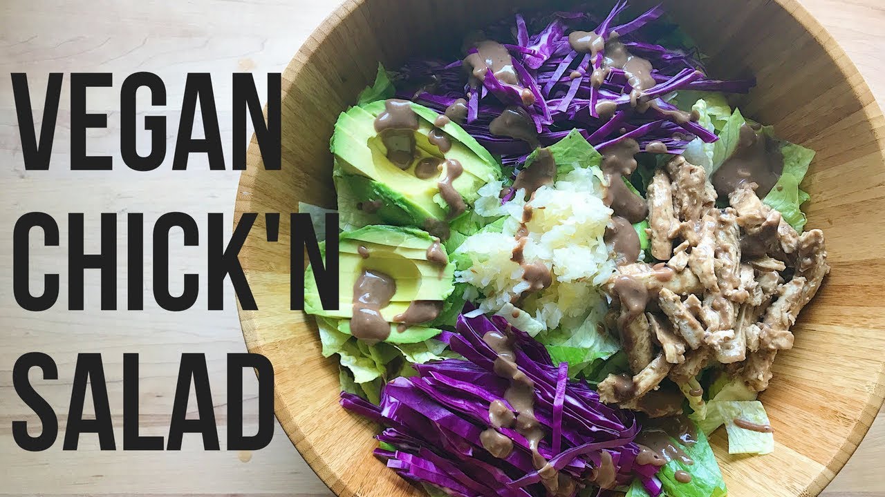 SWEET "CHICKEN" AVOCADO SALAD | Healthy Vegan Lunch Idea SWEET "CHICKEN" AVOCADO SALAD | Healthy Vegan Lunch Idea