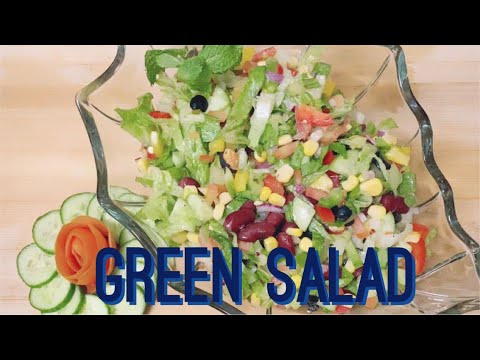 Healthy green salad recipe | healthy cooking with s pannu Healthy green salad recipe | healthy cooking with s pannu