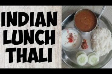 Indian lunch thali /simple veg lunch/healthy food with in15 min #indianvlogger #vegthali