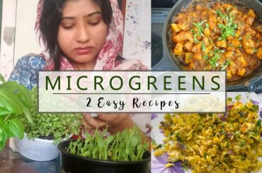 Easy Microgreen Recipes in Malayalam | Two Healthy Microgreen Recipes