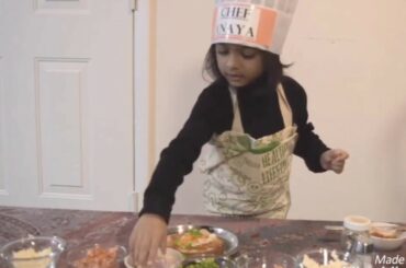 Bread Pizza recipe by Little Chef Anaya