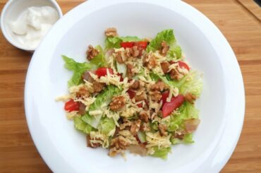 Keto Bacon and Walnut Salad Recipe