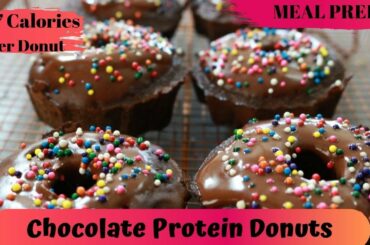 Meal Prep Chocolate Donuts- Healthy Chocolate Protein Donuts Recipe Low-Calorie Donuts
