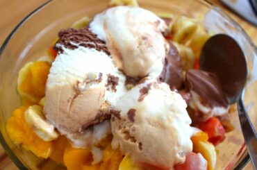 Soft Ice Cream Fruit Salad Recipe for the Summer