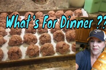What's For Dinner & Dessert / Homemade healthy meatballs / REAL LIFE DINNER IDEAS ON A BUDGET