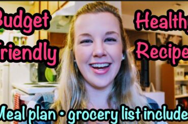 4 Week Budget Meal Plan and Shopping List! | Healthy Dinner Recipes