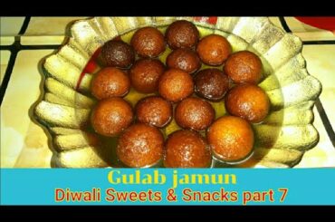 Gulab jamun recipe | Indian Sweets & snacks | Diwali snacks | deepavali palagaram in tamil