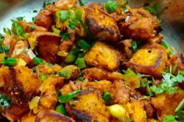 Bread Chilli Recipe in Tamil | Chilli Bread in Tamil | How to make Chilli Bread Fry in Tamil, Snacks