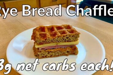 Rye Bread Chaffle - Low Carb - "Dirty" Keto - 3g net carbs