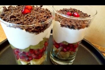 HEALTHY DESSERT RECIPE | MIXED FRUIT DESSERT RECIPES | FRUIT PUDDING |